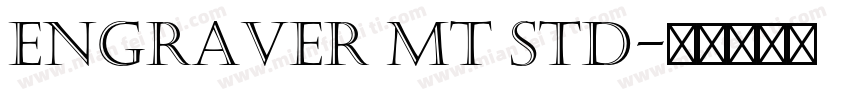 Engraver MT std字体转换